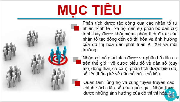 Giáo án điện tử Địa Lí 10 Kết nối tri thức Bài 20: Phân số dân cư và đô thị hóa trên thế giới | PPT Địa 10