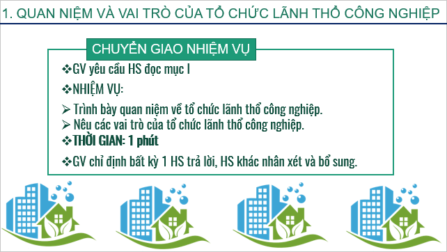 Giáo án điện tử Địa Lí 10 Cánh diều Bài 25: Tổ chức lãnh thổ công nghiệp | PPT Địa 10