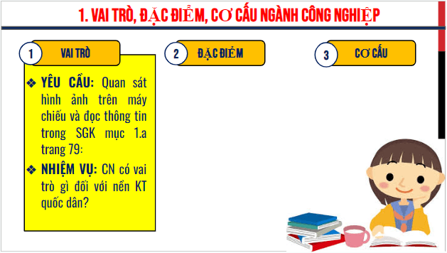 Giáo án điện tử Địa Lí 10 Kết nối tri thức Bài 28: Vai trò, đặc điểm, cơ cấu ngành công nghiệp, các nhân tố ảnh hưởng tới sự phát triển và phân bố công nghiệp | PPT Địa 10