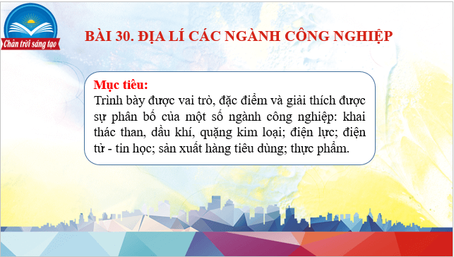 Giáo án điện tử Địa Lí 10 Chân trời sáng tạo Bài 30: Địa Lí các ngành nông nghiệp | PPT Địa 10