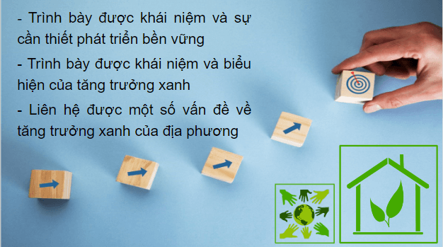 Giáo án điện tử Địa Lí 10 Cánh diều Bài 30: Phát triển bền vững và tăng trưởng xanh | PPT Địa 10