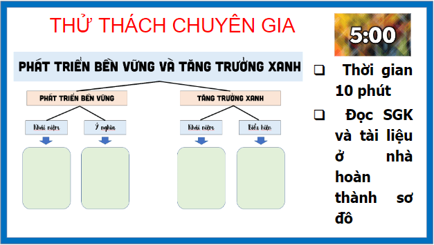 Giáo án điện tử Địa Lí 10 Cánh diều Bài 30: Phát triển bền vững và tăng trưởng xanh | PPT Địa 10