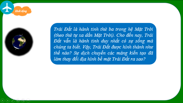 Giáo án điện tử Địa Lí 10 Chân trời sáng tạo Bài 4: Trái đất, thuyết kiến tạo mảng | PPT Địa 10