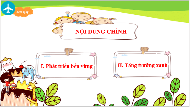 Giáo án điện tử Địa Lí 10 Chân trời sáng tạo Bài 40: Phát triển bền vững, tăng trưởng xanh | PPT Địa 10