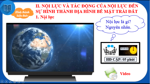 Giáo án điện tử Địa Lí 10 Chân trời sáng tạo Bài 6: Thạch quyển, nội lực | PPT Địa 10