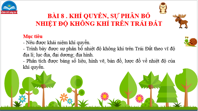 Giáo án điện tử Địa Lí 10 Chân trời sáng tạo Bài 8: Khí quyển, sự phân bố nhiệt độ không khí trên Trái Đất | PPT Địa 10