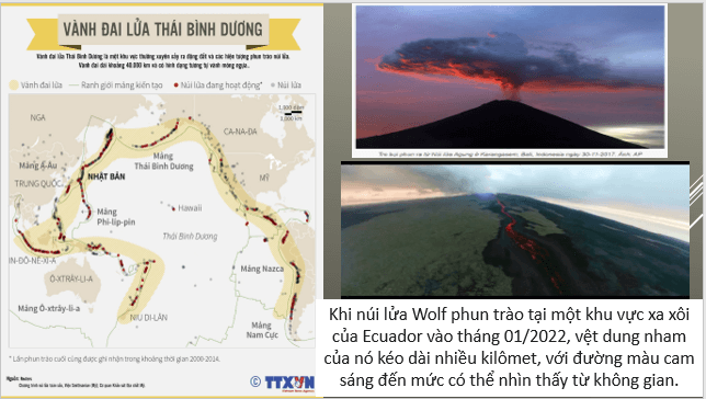 Giáo án điện tử Địa Lí 10 Kết nối tri thức Bài 8: Thực hành: Sự phân bố các vành đai động đất, núi lửa | PPT Địa 10