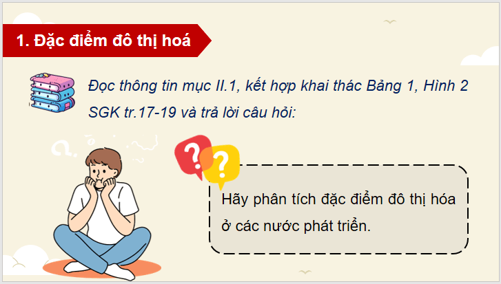 Giáo án điện tử Chuyên đề Địa 10 Kết nối tri thức Đô thị hóa ở các nước phát triển | PPT Chuyên đề Địa Lí 10