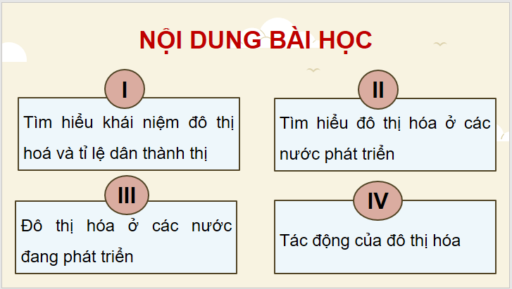 Giáo án điện tử Chuyên đề Địa 10 Kết nối tri thức Tác động của đô thị ở các nước đang phát triển | PPT Chuyên đề Địa Lí 10