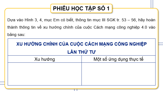 Giáo án điện tử Chuyên đề Địa 11 Kết nối tri thức Một số xu hướng chính của Cách mạng công nghiệp 4.0 | PPT Chuyên đề Địa Lí 11
