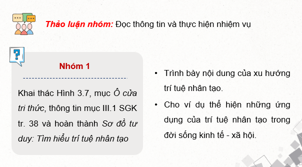 Giáo án điện tử Chuyên đề Địa 11 Chân trời sáng tạo Một số xu hướng chính của cuộc Cách mạng công nghiệp 4.0 | PPT Chuyên đề Địa Lí 11