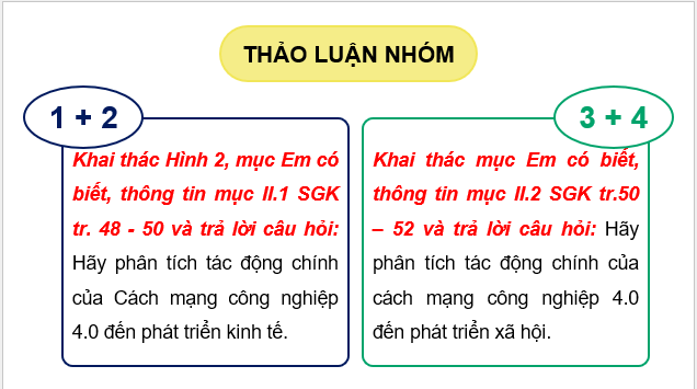 Giáo án điện tử Chuyên đề Địa 11 Kết nối tri thức Tác động của Cách mạng công nghiệp 4.0 đến phát triển kinh tế - xã hội thế giới | PPT Chuyên đề Địa Lí 11