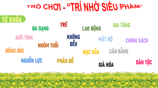 Giáo án Địa Lí 12 Chân trời sáng tạo Bài 7: Dân số