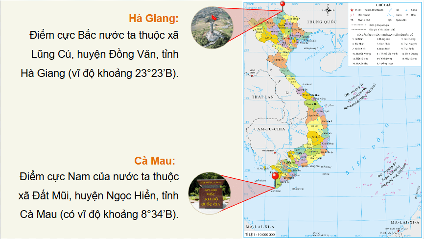Giáo án điện tử Địa Lí 12 Chân trời sáng tạo Bài 1: Vị trí địa lí và phạm vi lãnh thổ | PPT Địa 12