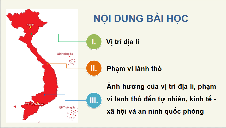 Giáo án điện tử Địa Lí 12 Chân trời sáng tạo Bài 1: Vị trí địa lí và phạm vi lãnh thổ | PPT Địa 12