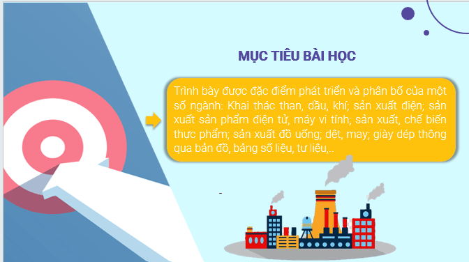 Giáo án điện tử Địa Lí 12 Kết nối tri thức Bài 16: Một số ngành công nghiệp | PPT Địa 12