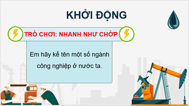 Giáo án điện tử Địa Lí 12 Chân trời sáng tạo Bài 17: Một số ngành công nghiệp | PPT Địa 12