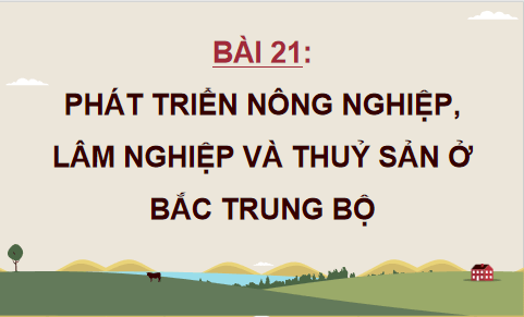 Giáo án điện tử Địa Lí 12 Cánh diều Bài 21: Phát triển nông nghiệp, lâm nghiệp và thuỷ sản ở Bắc Trung Bộ | PPT Địa 12