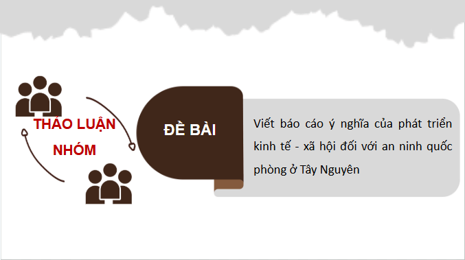 Giáo án điện tử Địa Lí 12 Chân trời sáng tạo Bài 31: Thực hành: Tìm hiểu ý nghĩa của phát triển kinh tế - xã hội đối với an ninh quốc phòng ở Tây Nguyên | PPT Địa 12