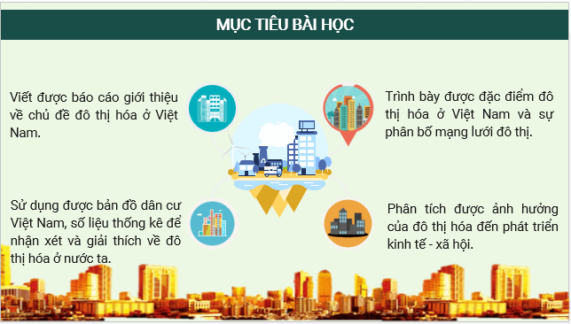 Giáo án điện tử Địa Lí 12 Cánh diều Bài 7: Đô thị hoá | PPT Địa 12