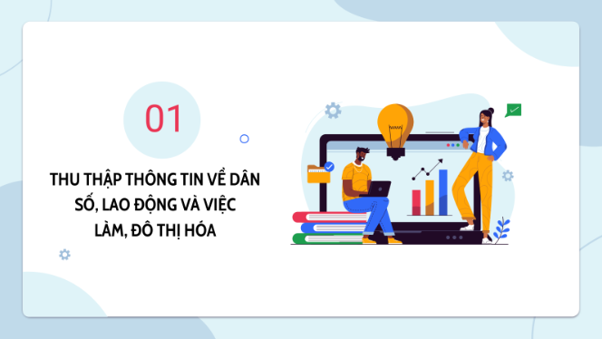 Giáo án điện tử Địa Lí 12 Cánh diều Bài 8: Thực hành: Viết báo cáo về dân số, lao động và việc làm, đô thị hoá | PPT Địa 12