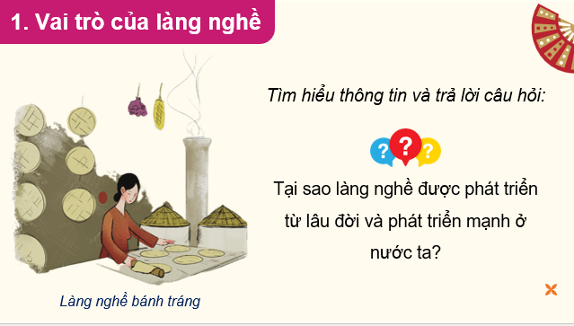 Giáo án điện tử Chuyên đề Địa 12 Kết nối tri thức Phát triển làng nghề và các tác động | PPT Chuyên đề Địa Lí 12