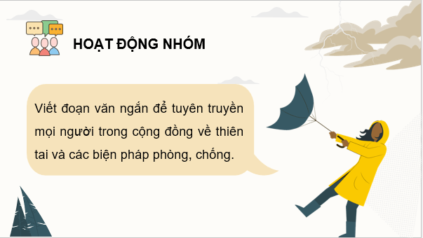Giáo án điện tử Chuyên đề Địa 12 Chân trời sáng tạo Tìm hiểu thiên tai ở địa phương | PPT Chuyên đề Địa Lí 12