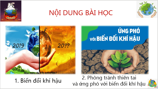 Giáo án điện tử Địa Lí 6 Cánh diều Bài 15: Biến đổi khí hậu và ứng phó với biến đổi khí hậu | PPT Địa Lí 6