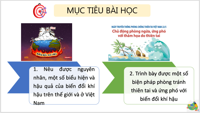 Giáo án điện tử Địa Lí 6 Cánh diều Bài 15: Biến đổi khí hậu và ứng phó với biến đổi khí hậu | PPT Địa Lí 6