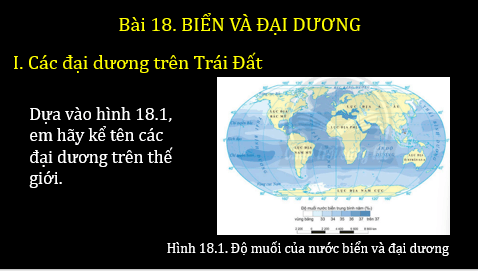 Giáo án điện tử Địa Lí 6 Chân trời sáng tạo Bài 18: Biển và đại dương | PPT Địa Lí 6