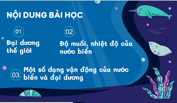 Giáo án điện tử Địa Lí 6 Kết nối tri thức Bài 21: Biển và đại dương | PPT Địa Lí 6