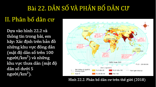 Giáo án điện tử Địa Lí 6 Chân trời sáng tạo Bài 22: Dân số và phân bố dân cư | PPT Địa Lí 6