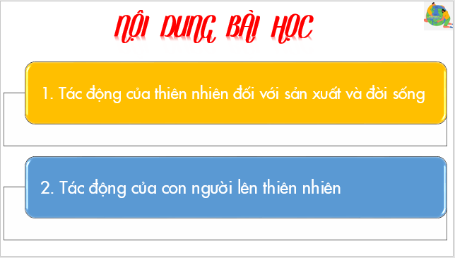 Giáo án điện tử Địa Lí 6 Cánh diều Bài 25: Con người và thiên nhiên | PPT Địa Lí 6