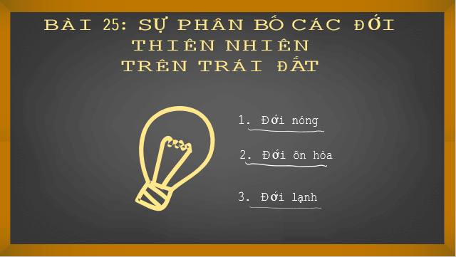 Giáo án điện tử Địa Lí 6 Kết nối tri thức Bài 25: Sự phân bố các đới thiên nhiên trên Trái Đất | PPT Địa Lí 6