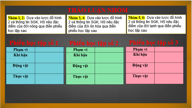 Giáo án điện tử Địa Lí 6 Kết nối tri thức Bài 25: Sự phân bố các đới thiên nhiên trên Trái Đất | PPT Địa Lí 6