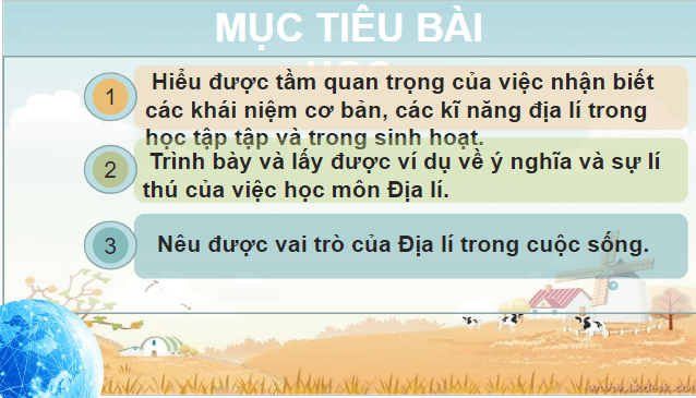 Giáo án điện tử Địa Lí 6 Cánh diều Bài mở đầu: Tại sao cần học địa lí? | PPT Địa Lí 6