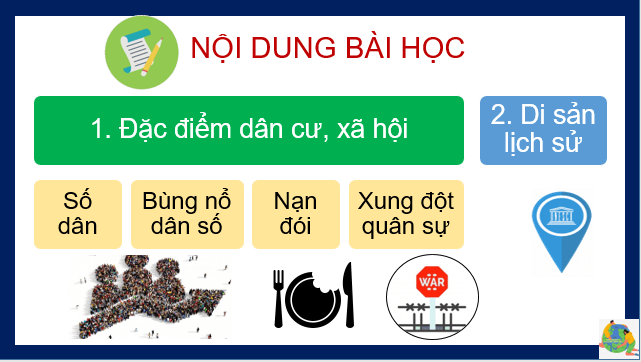 Giáo án điện tử Địa Lí 7 Kết nối tri thức Bài 10: Đặc điểm dân cư, xã hội châu Phi | PPT Địa 7