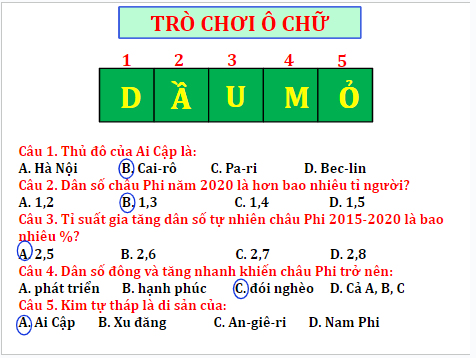 Giáo án điện tử Địa Lí 7 Chân trời sáng tạo Bài 11: Phương thức con người khai thác, sử dụng và bảo vệ thiên nhiên châu Phi | PPT Địa 7