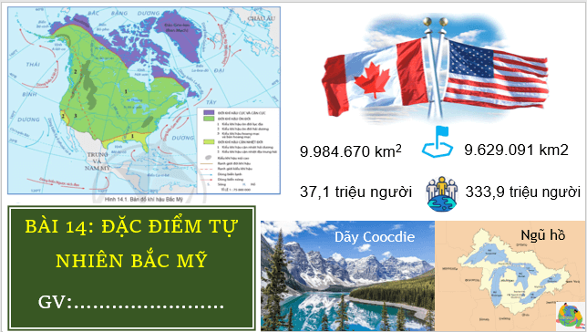 Giáo án điện tử Địa Lí 7 Kết nối tri thức Bài 14: Đặc điểm tự nhiên Bắc Mỹ | PPT Địa 7