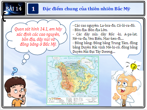 Giáo án điện tử Địa Lí 7 Chân trời sáng tạo Bài 14: Thiên nhiên và dân cư, xã hội Bắc Mỹ | PPT Địa 7