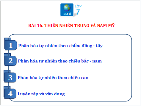 Giáo án điện tử Địa Lí 7 Chân trời sáng tạo Bài 16: Thiên nhiên Trung và Nam Mỹ | PPT Địa 7