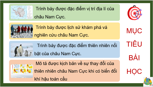 Giáo án điện tử Địa Lí 7 Kết nối tri thức Bài 19: Châu Nam Cực | PPT Địa 7