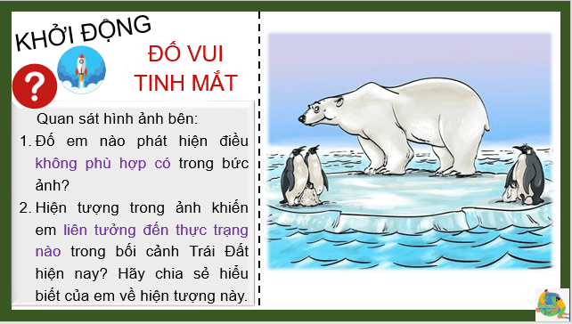 Giáo án điện tử Địa Lí 7 Cánh diều Bài 22: Châu Nam Cực | PPT Địa 7