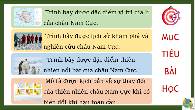 Giáo án điện tử Địa Lí 7 Cánh diều Bài 22: Châu Nam Cực | PPT Địa 7