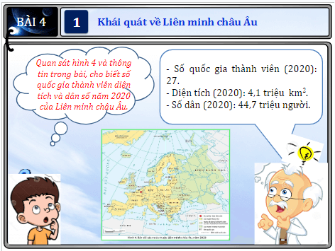 Giáo án điện tử Địa Lí 7 Chân trời sáng tạo Bài 4: Liên minh châu Âu | PPT Địa 7