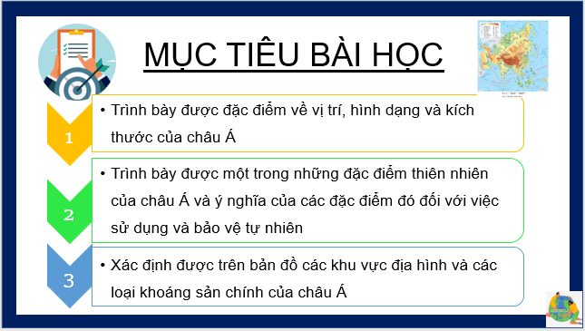 Giáo án điện tử Địa Lí 7 Kết nối tri thức Bài 5: Vị trí địa lí, đặc điểm tự nhiên Châu Á | PPT Địa 7