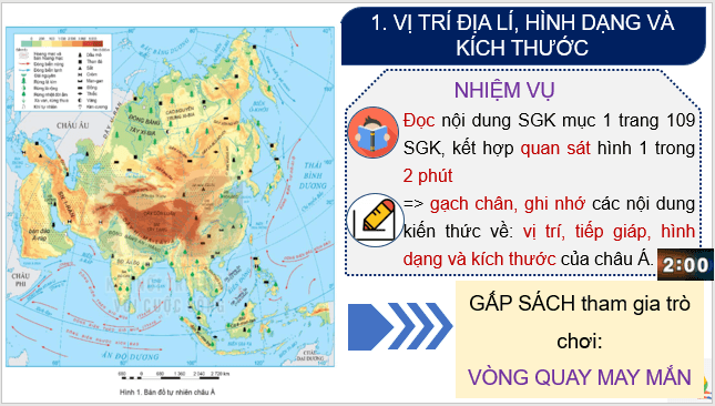 Giáo án điện tử Địa Lí 7 Kết nối tri thức Bài 5: Vị trí địa lí, đặc điểm tự nhiên Châu Á | PPT Địa 7