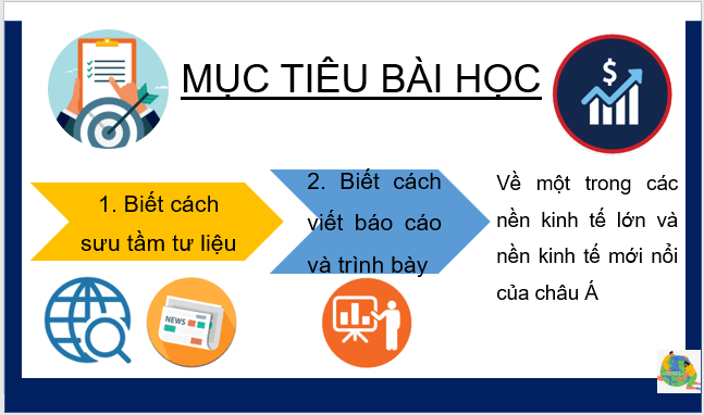 Giáo án điện tử Địa Lí 7 Kết nối tri thức Bài 8: Thực hành: Tìm hiểu về các nền kinh tế lớn và kinh tế mới nổi của châu Á | PPT Địa 7