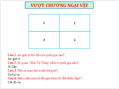 Giáo án điện tử Địa Lí 7 Chân trời sáng tạo Bài 9: Thiên nhiên châu Phi | PPT Địa 7