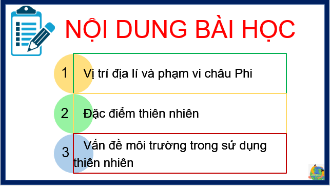 Giáo án điện tử Địa Lí 7 Kết nối tri thức Bài 9: Vị trí địa lí, đặc điểm tự nhiên châu Phi | PPT Địa 7